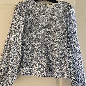 Target Universal Thread Ruched Peplum top size S